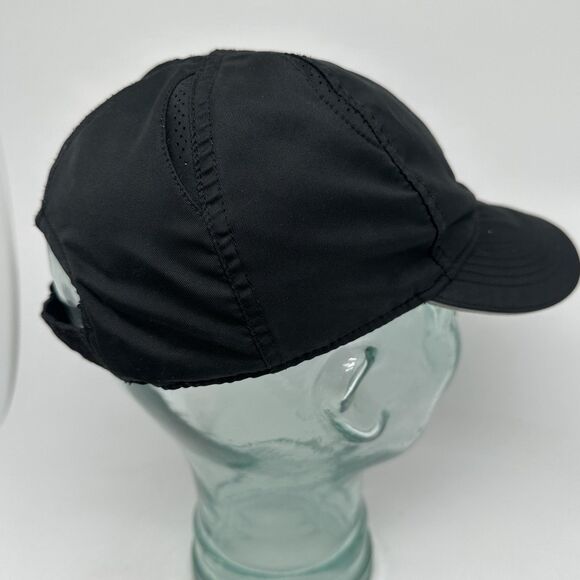 Nike Hat Cap Strap Back Black Dri-Fit Featherlight Running Women Athletic Sports - Picture 6 of 9
